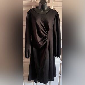 Elegant Black Long Sleeve Dress